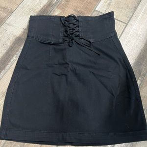 Express high rise corset skirt